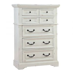 American Woodcrafters - Stonebrook Chest - Distressed Antique White - 7810-150