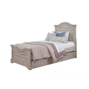 American Woodcrafters - Stonebrook Complete Full Bed w/ Trundle - Light Distressed Antique Gray - 7820-46PNPNT
