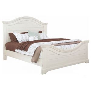 American Woodcrafters - Stonebrook Complete King Bed - Distressed Antique White - 7810-66PNPN