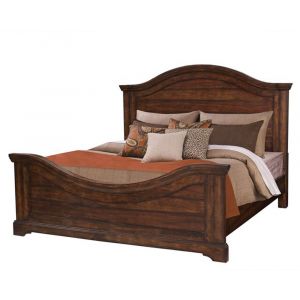 American Woodcrafters - Stonebrook Complete King Bed - Tobacco Finish - 7800-66PNPN
