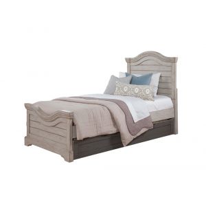 American Woodcrafters - Stonebrook Complete Twin Bed - Light Distressed Antique Gray - 7820-33PNPN