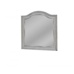 American Woodcrafters - Stonebrook Landscape Mirror - Light Distressed Antique Gray - 7820-040