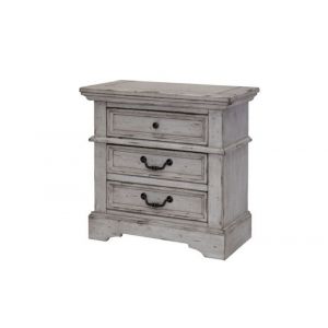 American Woodcrafters - Stonebrook Nightstand - Light Distressed Antique Gray - 7820-430