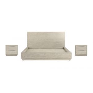 Armen Living - Abbey King 3 Piece Bedroom Set in Grey Oak Wood - SETAJBDGRKG3A