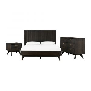 Armen Living - Baly 4 Piece Acacia King Loft Bedroom Set with Dresser and Nightstands - SETLFBDKG4A