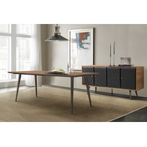 Armen Living - Coco Rustic 2 piece set with Dining Table and Sideboard in Balsamico  - SETCODIBAL2A