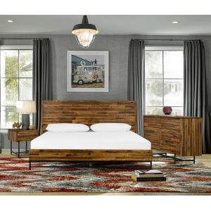 Armen Living - Cusco 4 Piece Acacia King Bedroom Set with Dresser and Nightstands - SETCUBDKG4A