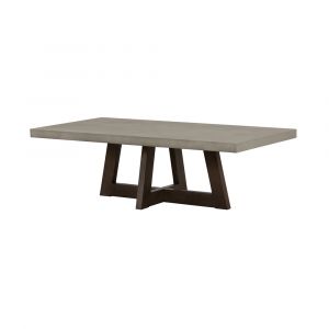Armen Living - Elodie Gray Concrete and Dark Gray Oak Rectangle Coffee Table - LCELCOCCGR