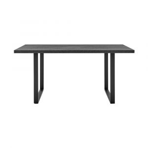 Armen Living - Fenton Dining Table with Charcoal Top and Black Base - LCFEDIBLCH