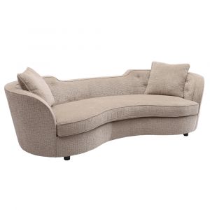 Armen Living - Palisade Transitional Sofa in Sand Fabric with Brown Legs - LCPA3SA