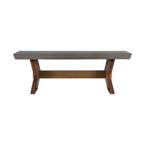 Armen Living - Picadilly Rectangle Coffee Table in Acacia Wood and Concrete - LCPJCOCC