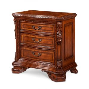 A.R.T. Furniture - Old World - Wood Top Bedside Chest In Pine Medium Cherry Finish - 143148-2606