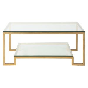 Artistica Home - Metal Designs Bonaire Rectangular Cocktail Table - Gold Leaf Finish - 01-2016-945-48