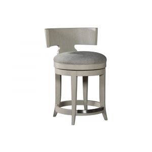 Artistica Home - Signature Designs Fuente Swivel Counter Stool - Brushed stainless steel - 2106-895-01