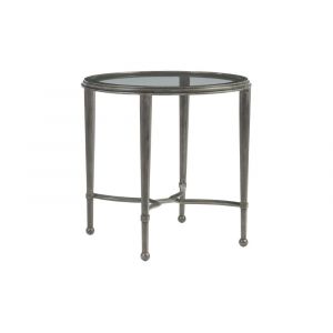 Artistica Home - Metal Designs Sangiovese Round End Table - St Laurent finish - 01-2011-950-44