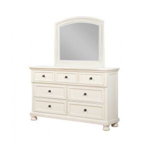 Avalon Furniture  -  Stella Dresser with Hidden Drawer and Mirror  - B01163 D-C_M