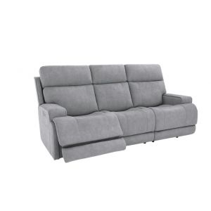 BarcaLounger - Ashbee Zero Gravity Sofa w/Power Recline, Power Head Rests & Footrest Ext in Arula Dolphin - 39PH1316214146