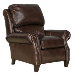 BarcaLounger - Churchill Recliner Double Fudge Leather - 74440540441