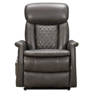 BarcaLounger - Lauren Lift Chair Recliner with Power Head Rest, Power Lumbar & Lay Flat Mechanism in Matteo Smokey Gray - 23PHL3086373096