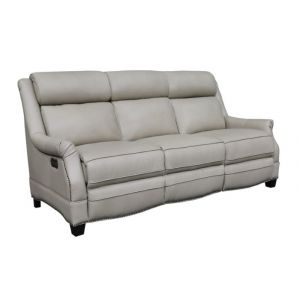 BarcaLounger - Warrendale Power Reclining Sofa with Power Head Rests Shoreham Cream Leather - 39PH3324570081