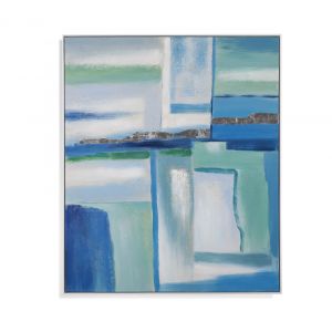 Bassett Mirror - Abstract Azul Wall Art- 7300-485