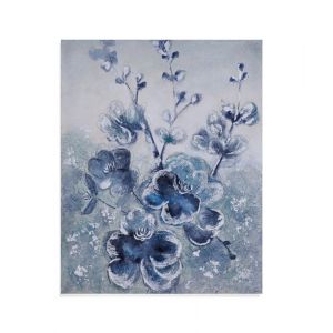 Bassett Mirror - Blue Blooms Canvas Art - 7300-541EC