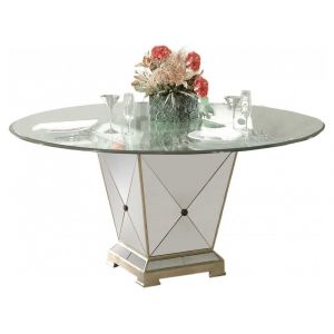 Bassett Mirror Borghese Mirrored Round Dining Table - 8311-601-906EC