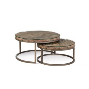 Bassett Mirror - Cambria Nesting Table - 7048-120B-TEC