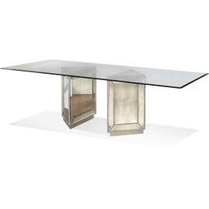 Bassett Mirror - Murano Double Pedestal Dining Table - D2624-600-909EC