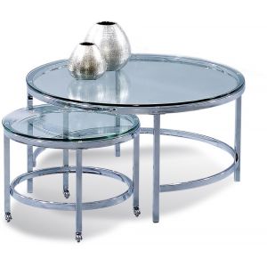 Bassett Mirror - Patinoire Round Cocktail Table On Casters - T1792-120CEC
