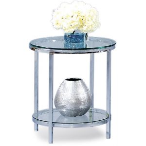 Bassett Mirror - Patinoire Round End Table - T1792-220EC
