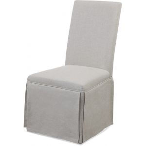 Bassett Mirror - Skirted Parsons Chair - (Set of 2) - DPCH8-746EC