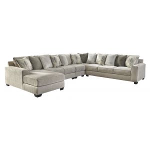 Benchcraft - Ardsley 5-Piece Sectional with LAF Corner Chaise