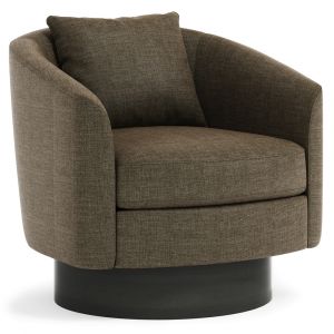 Bernhardt - Camino Swivel Chair - Base in Dusk Finish - N5712SA