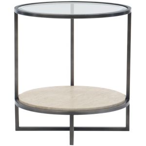 Bernhardt - Harlow Metal Round Chairside Table - 514122