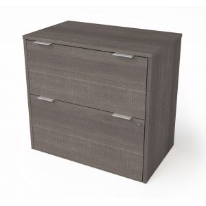 Bestar - I3 Plus 31W Lateral File Cabinet in Bark Grey - 160630-1147