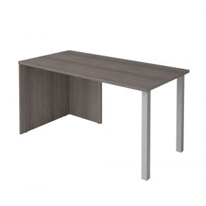Bestar - I3 Plus 60W Table Desk with Two Metal Legs in Bark Grey - 160402-47