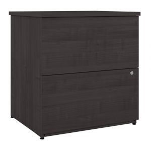 Bestar - Logan 28W 2 Drawer Lateral File Cabinet in Charcoal Maple - 146600-000140