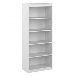 Bestar - Logan 30W 5 Shelf Bookcase in Pure White - 146700-000072