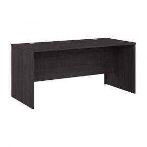 Bestar - Logan 65W Desk Shell in Charcoal Maple - 146400-000140