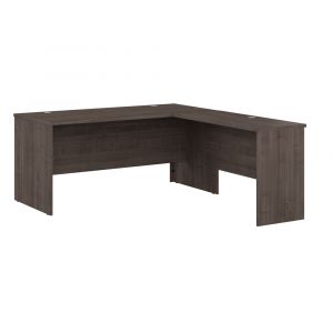 Bestar - Logan 65W L Shaped Desk in Medium Gray Maple - 146855-000141