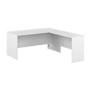 Bestar - Logan 65W L Shaped Desk in Pure White - 146855-000072