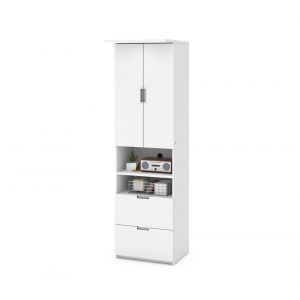 Bestar - Lumina 24W Storage Cabinet with 2 Drawers in White - 85160-17