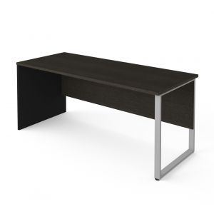 Bestar - Pro-Concept Plus 72W Table Desk with Rectangular Metal Leg in Deep Grey & Black - 110402-1132