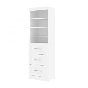 Bestar - Pur 25W Storage Unit with 3 Drawers in White - 26871-17