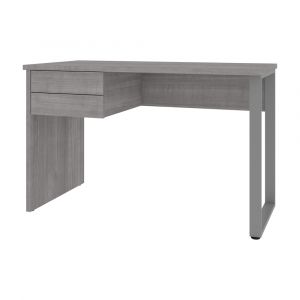 Bestar - Solay 48W Small Table Desk with U-Shaped Metal Leg in Platinum Gray - 29400-000071