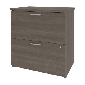 Bestar - Universel 29W Lateral File Cabinet in Bark Grey - 46630-1147