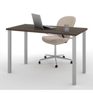 Bestar - Universel 48W Table Desk with Square Metal Legs in Antigua - 65855-52
