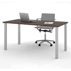 Bestar - Universel 60W Table Desk with Square Metal Legs in Antigua - 65865-52