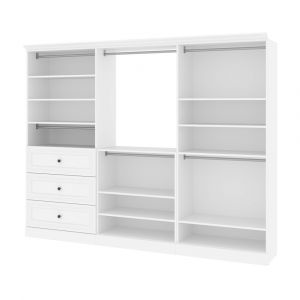 Bestar - Versatile 108“ Closet Organizer in White - 40852-17